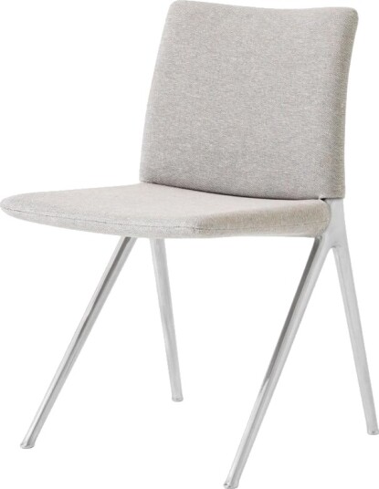 &Tradition Kape IF7 Spisestol Polert Aluminium/ Leire 003