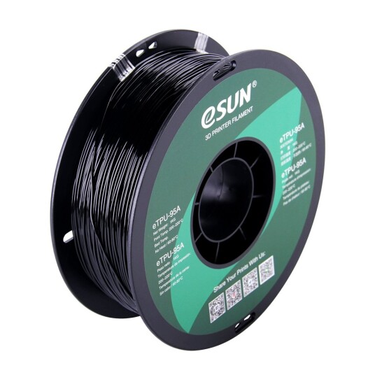 eSUN eTPU 1.75mm 1kg - Black eSUN eTPU 1.75mm 1kg - Black