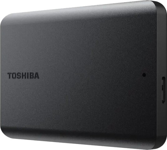 Toshiba Canvio Basics 1 TB Ekstern Harddisk USB 3.2 Matt Svart