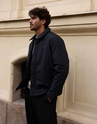 Les Deux  Idris Padded Jacket Vårjakker Svart