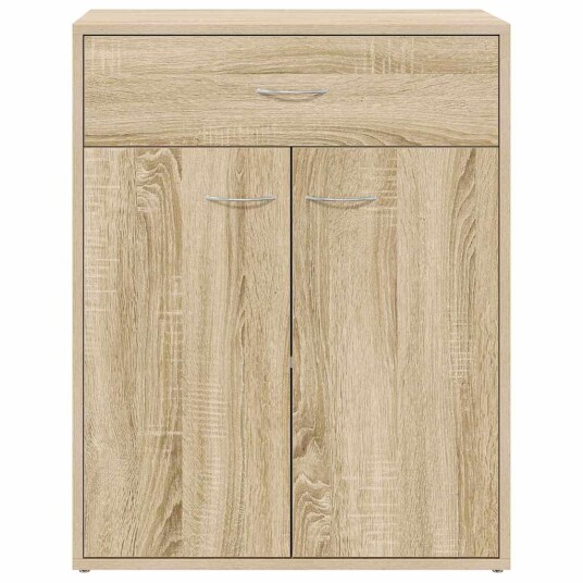 vidaXL Skjenk sonoma eik 60x30x75 cm sponplate