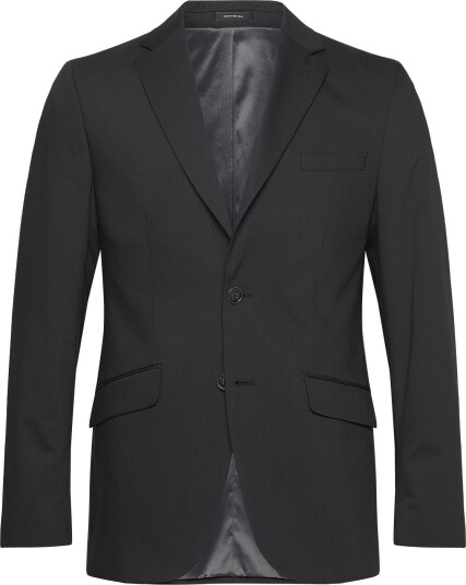 Lindbergh Black Technical Stretch Blazer Combi Suit Black 46