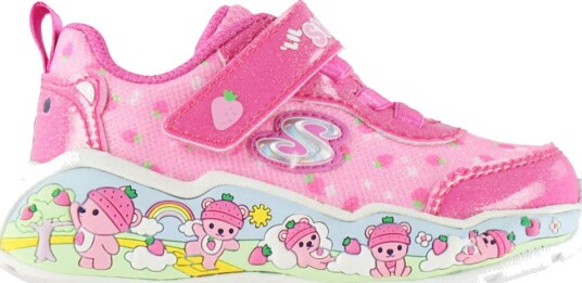 Skechers Sko Play Trinn Rosa m. Glitter Skechers 23 Sko Hvit