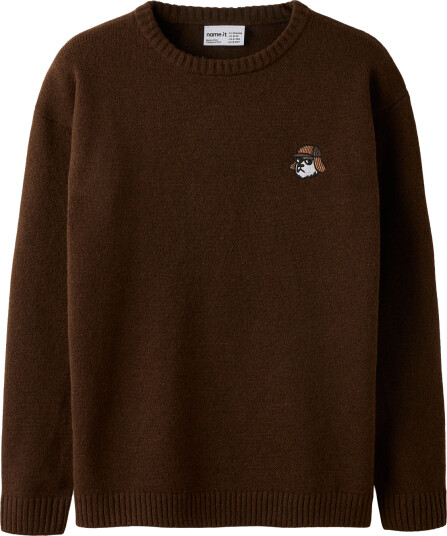 Name It Nkmolexandr Ls Knit Brown 122 128 Name It Nkmolexandr Ls Knit Brown 122 128