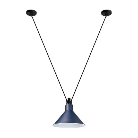 Lampe Gras N323 L Conic Taklampe Sort/ Blå Lampe Gras N323 L Conic Taklampe Sort/ Blå