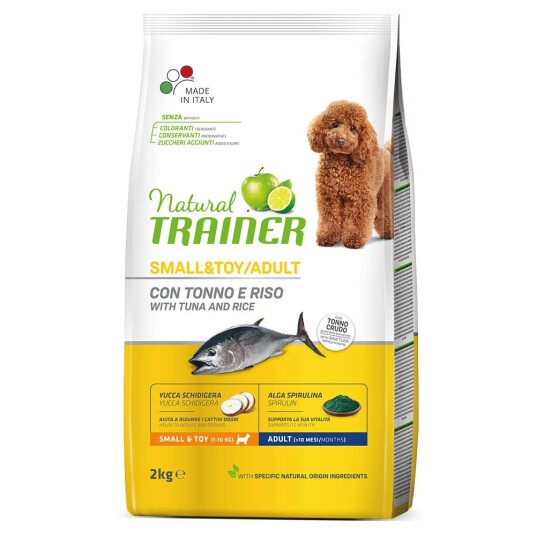 Trainer Natural Dog Natural Trainer Adult Small & Toy Med Tunfisk Og Ris Sett %: 3 X 2 kg