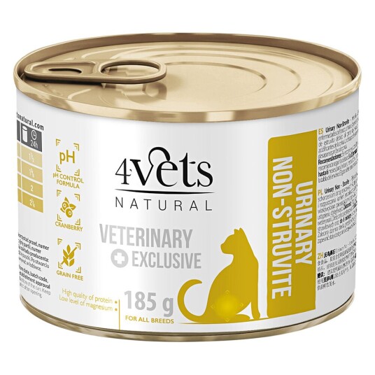 4Vets Natural Cat Urinary 6 X 185 G