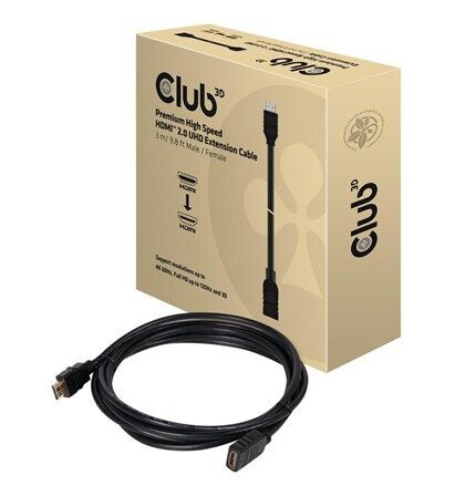 Club 3D HDMI High Speed 2.0 Forlengelseskabel 3 m med 4K Støtte