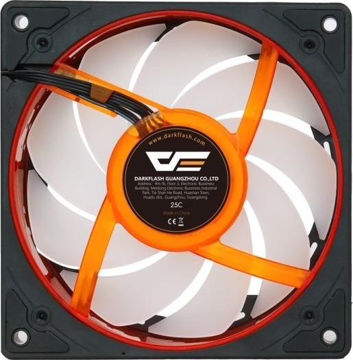 Darkflash DE8 120mm Kjølevifte Svart Darkflash DE8 120mm Kjølevifte Svart