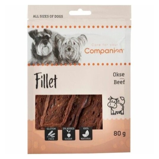Companion Beef Filet Godbiter Til Hund 80 G