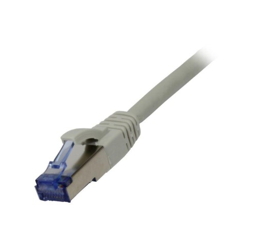 SYNERGY Patchkabel RJ45, CAT6A 500Mhz, 0.25m, grau, S-STP(S/FTP), Sy
