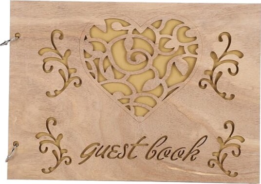 Bryllupsgjestebok i tre Album Melding Notatbok for Forlovelsesdekorasjon Type 3