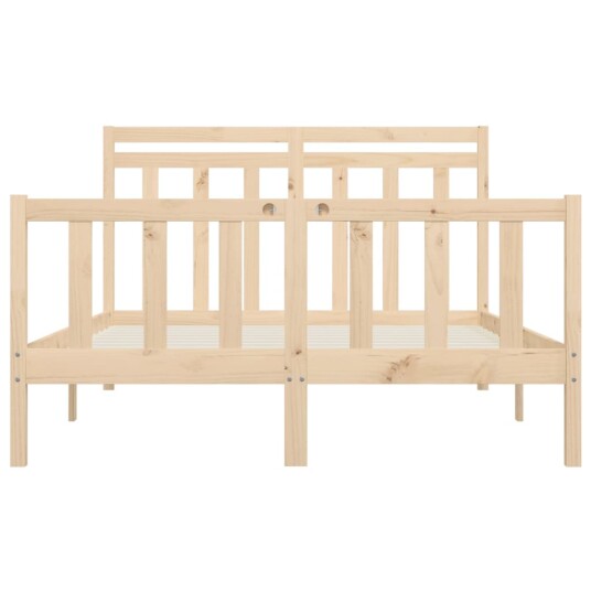 vidaXL Sengeramme heltre furu 160x200 cm