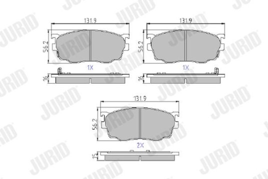 Bremseklosser JURID 572444J Bremseklosser JURID 572444J