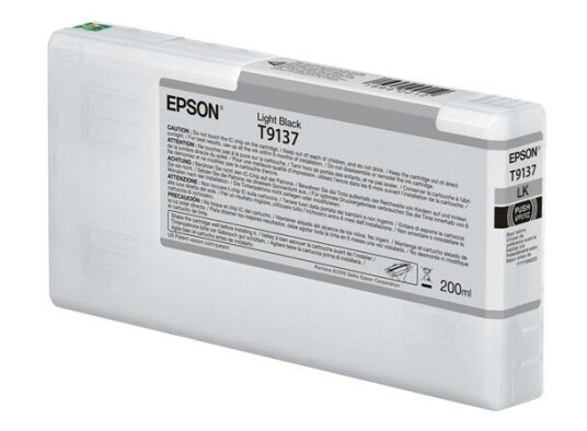 Epson T9137 - Light Black Ink - Blekkpatron Lys svart