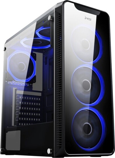 MS Armor V700 Midi Tower ATX microATX Mini-ITX 4x RGB-vifter Sort