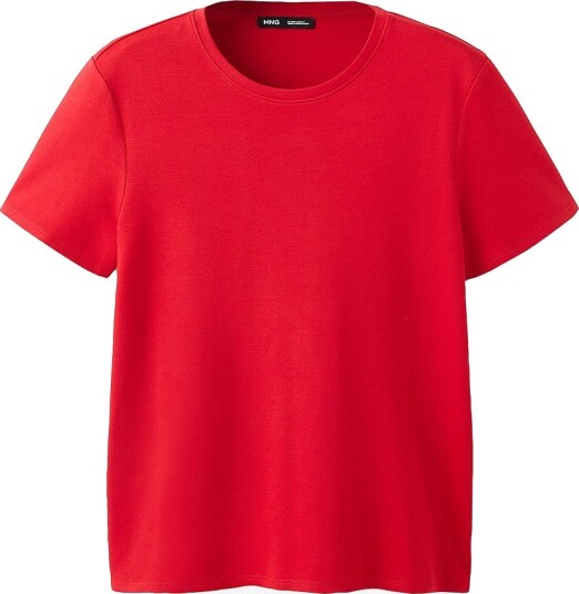Mango T skjorte T Shirt Riti Rød