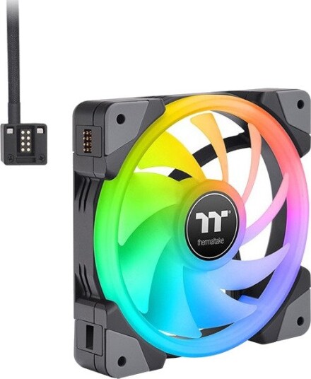 Thermaltake SWAFAN EX14 RGB CPU-kjøler 14 cm Svart 3-pakning Thermaltake SWAFAN EX14 RGB CPU-kjøler 14 cm Svart 3-pakning