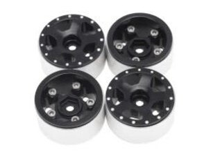 HobbyDetails Alu Beadlock Rims Black SCX24