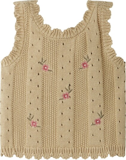 Lil"Atelier Nmfhalyn Strap Knit Top Lil Brown 110 Lil"Atelier Nmfhalyn Strap Knit Top Lil Brown 110