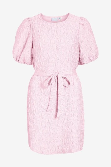 Vila Kjole viSophia O neck S/S Dress Rosa Vila Kjole viSophia O neck S/S Dress Rosa