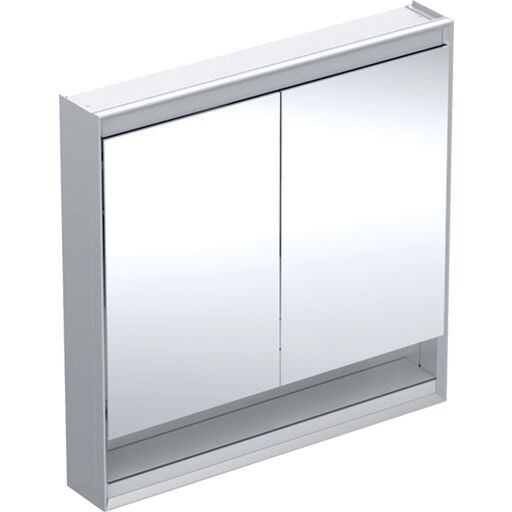 Geberit One speilskap 90x90 cm aluminium