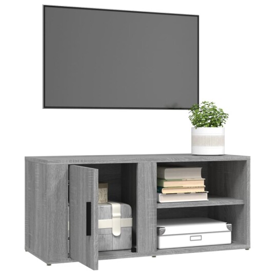 vidaXL TV-benker 2 stk grå sonoma 80x31,5x36 cm konstruert tre 8720845668426