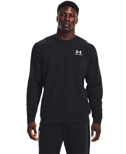 Under Armour Essential Fleece Crew Black/white Black/White male L