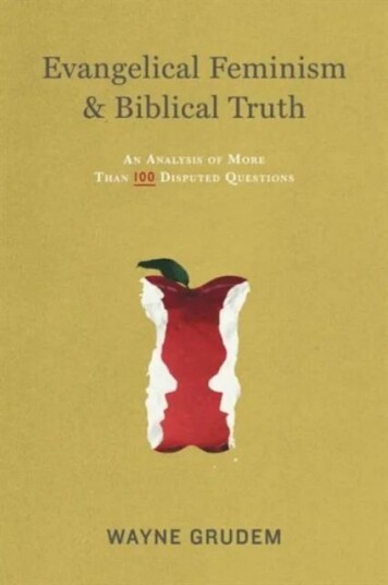Evangelical Feminism And Biblical Truth Av Wayne Grudem Evangelical Feminism And Biblical Truth Av Wayne Grudem
