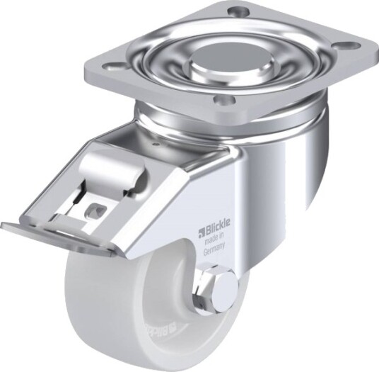 Blickle 754638 Lh-Spo 80G-Fi Styrehjul Med Brems | Hjuldiameter 80 Mm | Bæreevne (Maks.) 350 Kg | 1 Stk