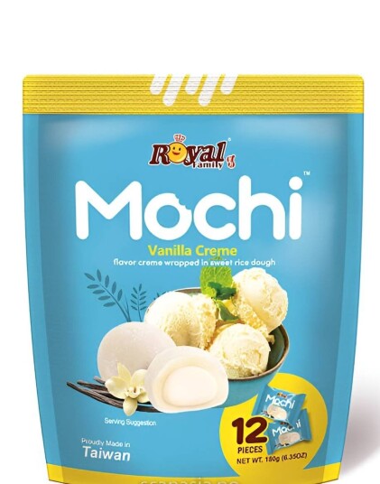 Royal Family Mochi Vanilla Creme Mochi med Vaniljesmak 180 gram Taiwan