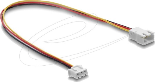 Delock Forlengelseskabel For Viftestrømforsyning 3 Pin Internstr Hunn Til 3 Pin Internstr Hann 30 Cm 90867