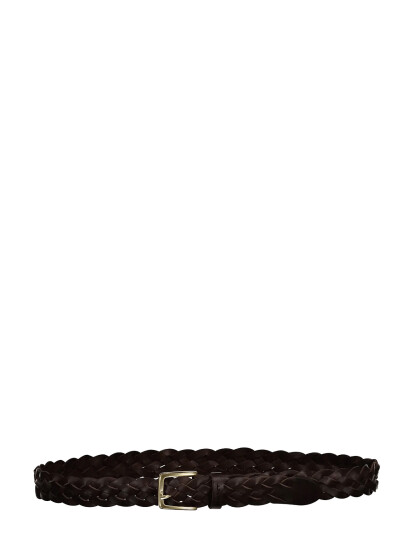 Gant Leather Braided Belt - Brown - 100