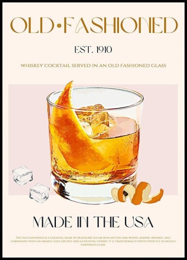 Classic Cocktail Charm Plakat Plakat / 21x30cm