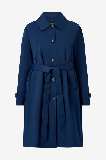Zizzi Trenchcoat mPalma L/S Blå Zizzi Trenchcoat mPalma L/S Blå