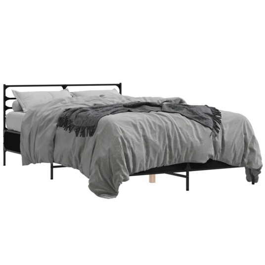  Sengeramme svart 140x200 cm konstruert tre og metall 8721102613388