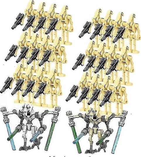 26 Stk. Star Wars Battle Droids Byggeklosser Sett Mini Actionfigurer Dukker Minifigurer Leker Skrivebordsdekor