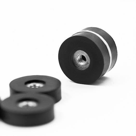 SuperMagneter Neodym Gummimagnet Ø 20 X 6 Mm Innvendig Gjenge M4