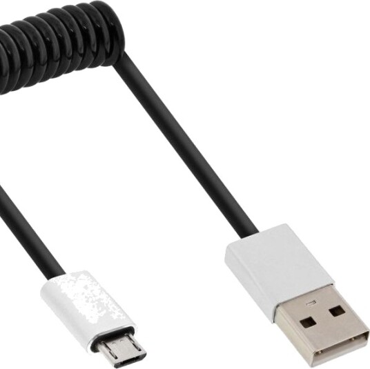 Inline 31730R 3 M Micro Usb B Usb A Usb 2.0 Hankjønn/Hankjønn Svart