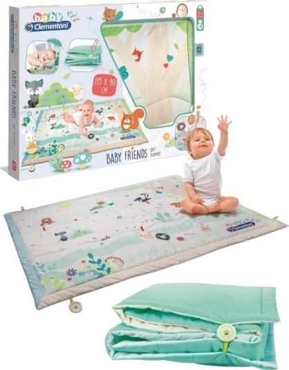 Clementoni Baby myk lekematte til små barn 135x90 cm
