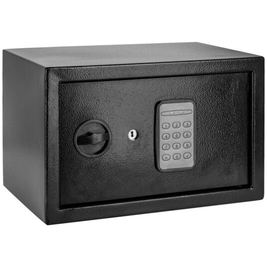 PULSIVA Hotellsafe Nox 9l 31x20x20 cm BxHxD Svart PULSIVA Hotellsafe Nox 9l 31x20x20 cm BxHxD Svart