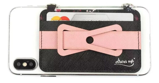 4Smarts DressUP Mobilholder med Stropp & Kortholder - Blomster Rosa