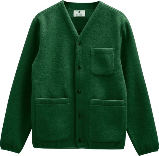 Anerkjendt Aksigurd Boiled Wool Overshirt Green S Anerkjendt Aksigurd Boiled Wool Overshirt Green S