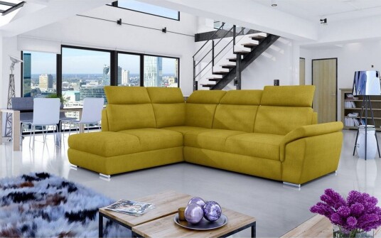 Seksjon Eltap Loreto 260x210x102 cm Omega 68 Gul Venstre