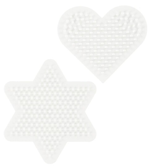 Hama Ironing beads Pegboards-heart and Star