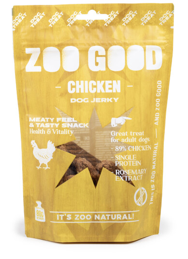 Kylling Tørket Kjøtt Biter 80 g - Hundegodbiter fra Zoo Good