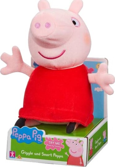 Peppa Gris Plysj med Lyd - Lekebamse med Lyd