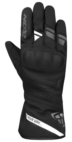 Ixon MC-Hansker  Pro Midgard Svart-Hvit
