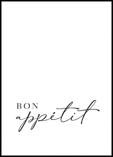 Bon appétit Plakat / 70x100cm