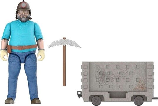 Minecraft Filmlekefigur Steve med Gruvevogn og Tilbehør Minecraft Filmlekefigur Steve med Gruvevogn og Tilbehør